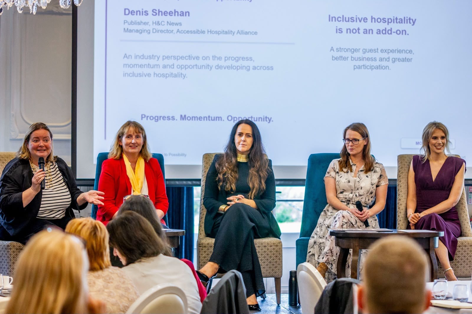 Inclusive Tech panel at EQUORIA XP accessibility launch 15th Septrmber at Lough Erne Resort, Enniskillen