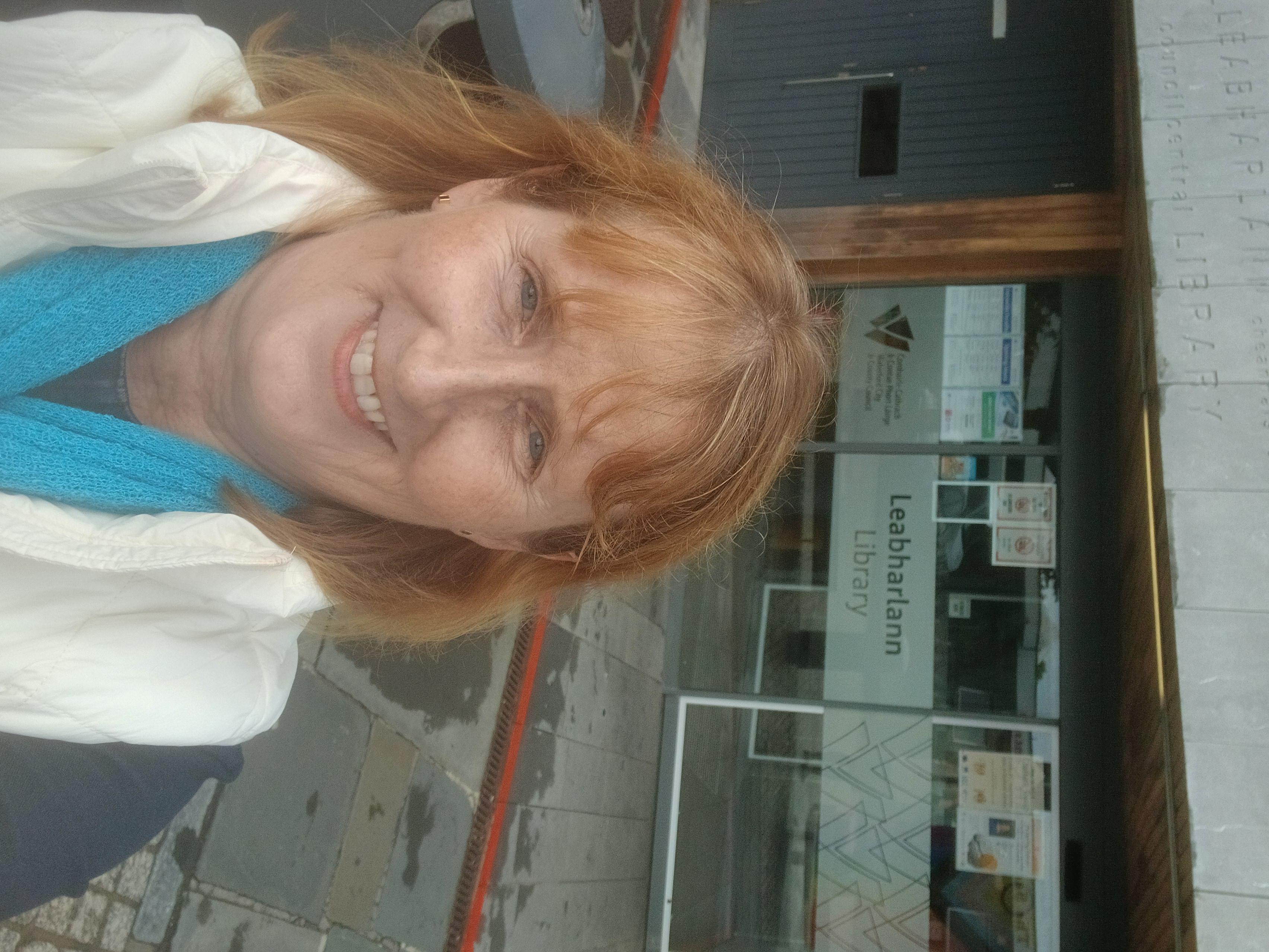 Picture of Deirdre outside Waterford Libraries