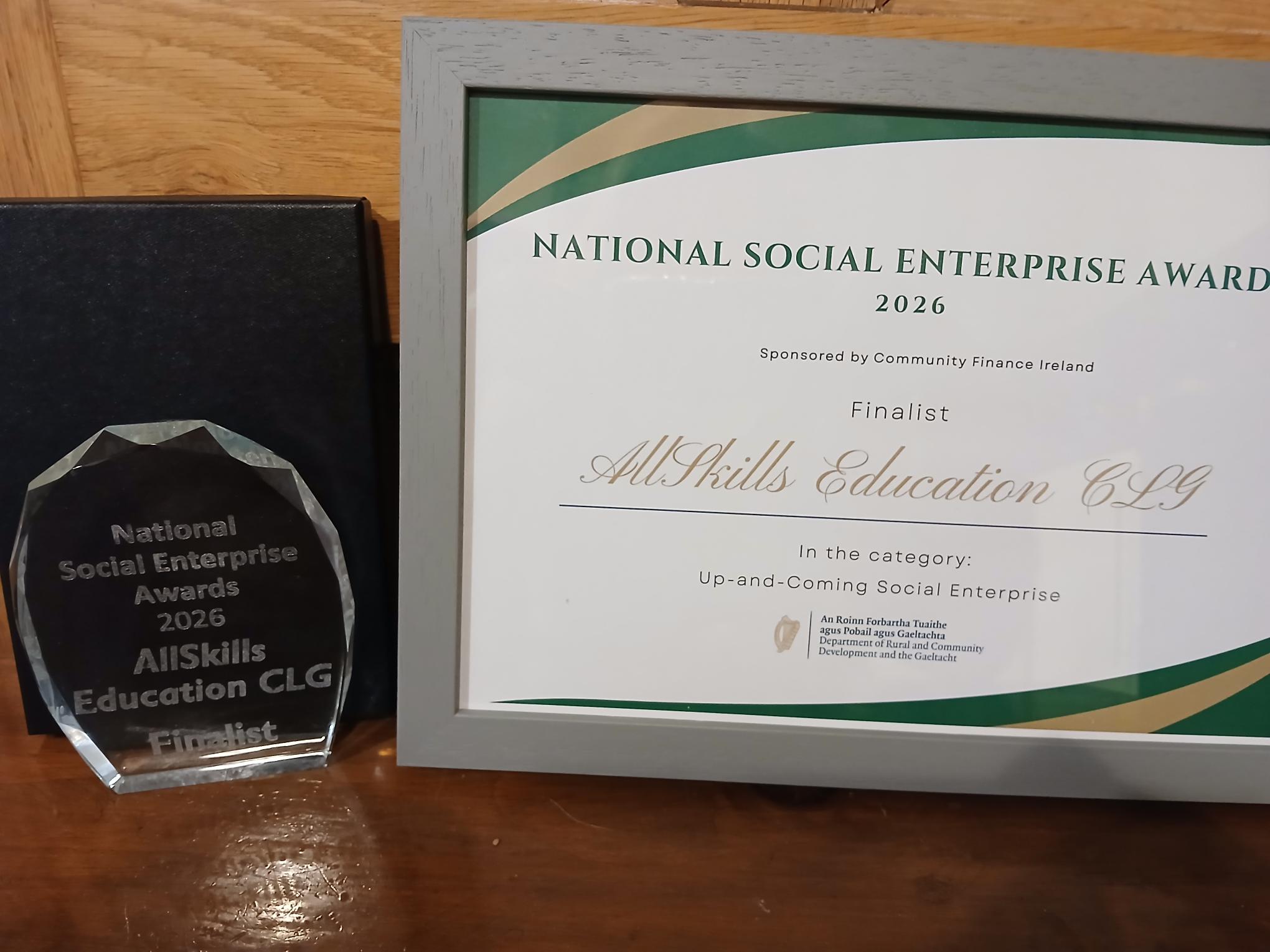 Cover image for the article “A Nod to Our Journey: AllSkills Education Nominated for Social Enterprise Award!”