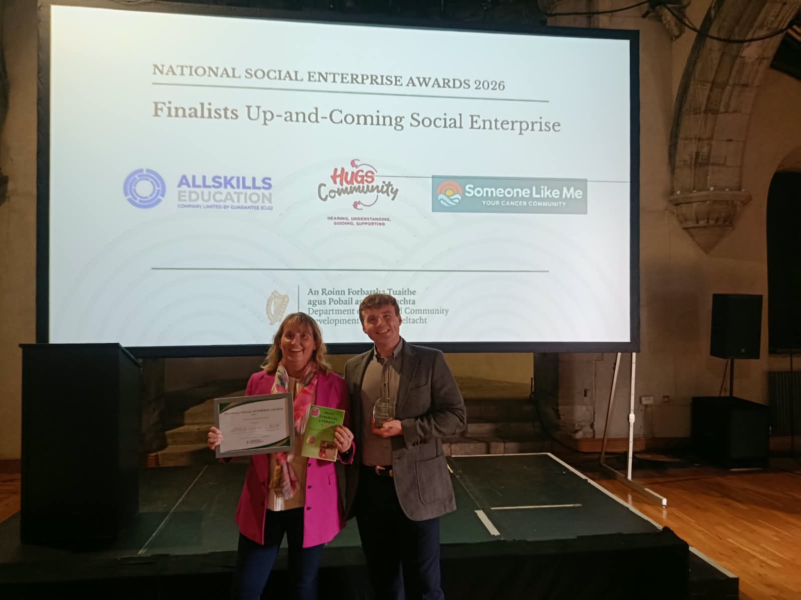 Award Finalists AllSkills Education CLG in 'Up and Coming' category